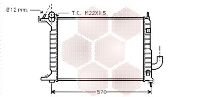 VAN WEZEL Radiaator,mootorijahutus 37002218